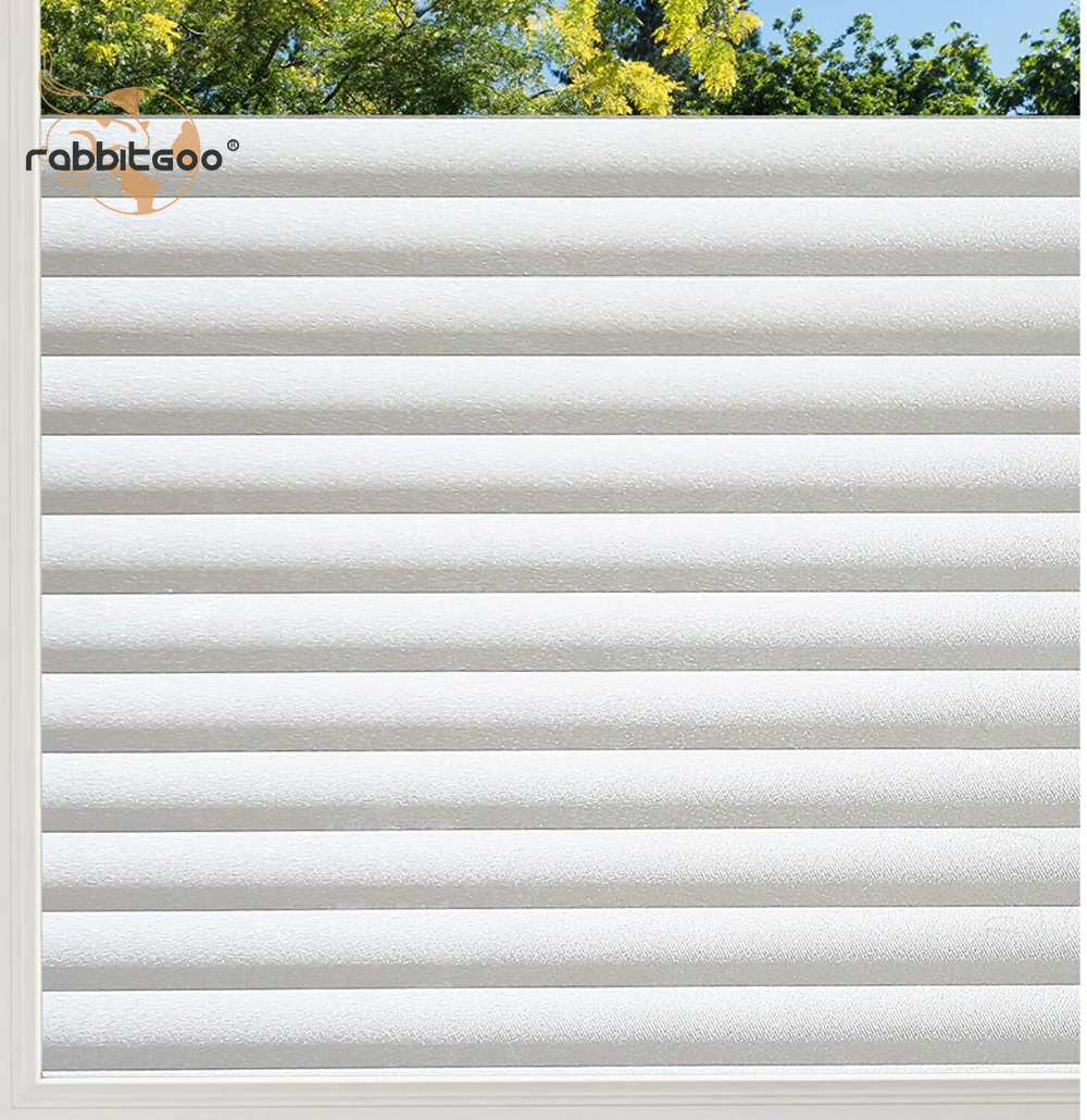 rabbitgoo Window Privacy Film Frosted Blinds Static Cling Anti-UV for Bathroom