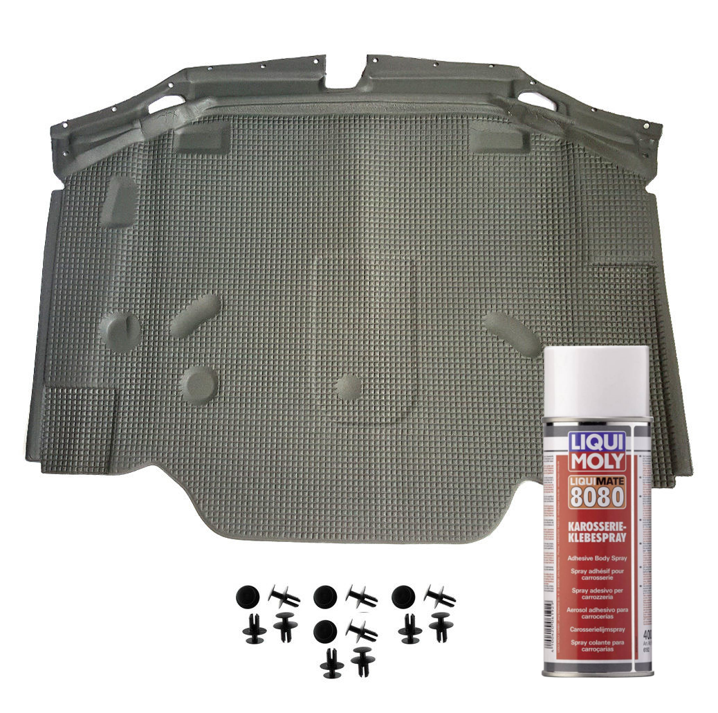 Motorhaubendämmmatte Motorhaubendämmung Mercedes R129 SL & LIQUI MOLY Kleber