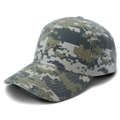 Plain Baseball Cap Solid Blank Curved Visor Hat Ball Army Men Women loop Wool VC