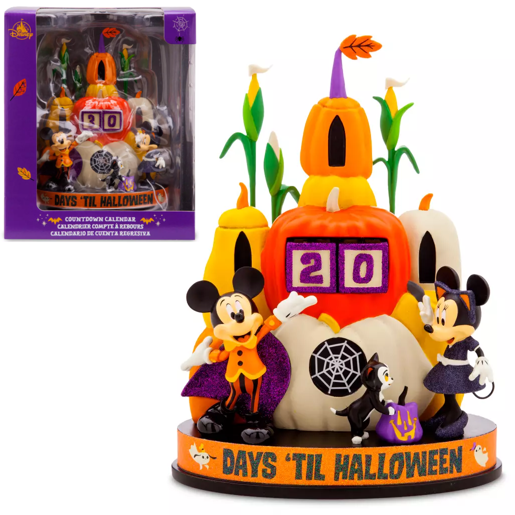 Disney Halloween Countdown Calendar Mickey & Minnie Mouse Pumpkin Patch