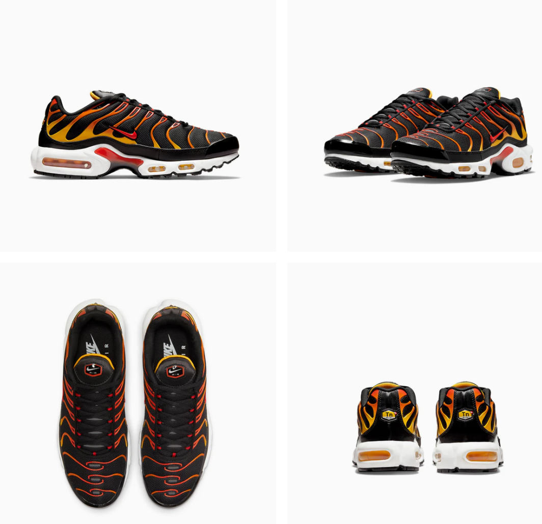 NEW Men's Nike AIR Max PLUS Shoes Sneakers DC6094 001 Torch