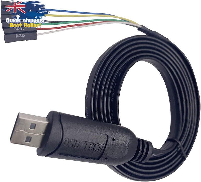 SH-U09G USB TTL Serial Cable FTDI FT232RL IC 1.8M Long 5.9FT Adapter