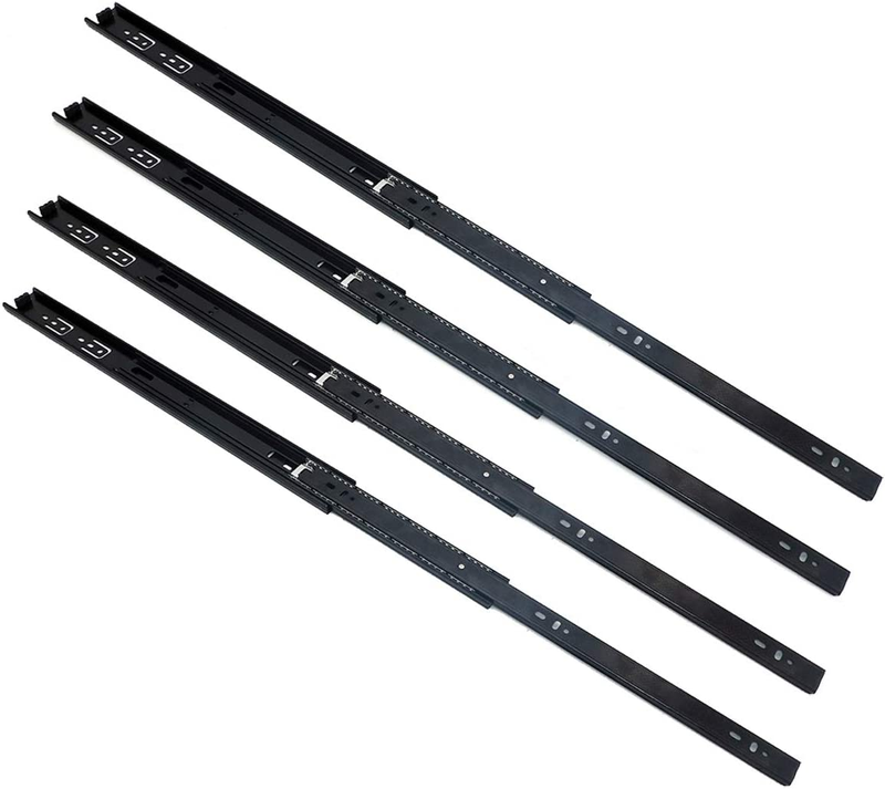 2 Pairs of Steel Ball Bearing Drawer Runners Slides 20Inch (50Cm) Full Extension