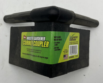 Master Mark  3.5 in. H x 3.5 in. L Plastic  Black  Edging Coupler Kit