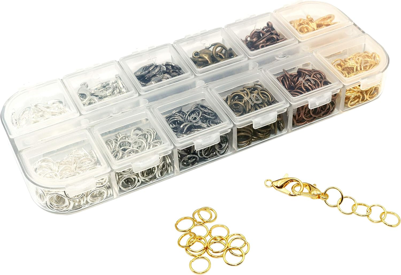 Open Jump Rings for Jewelry Making,6 Colors Lobster Claw Clasps,Jewelry Findings