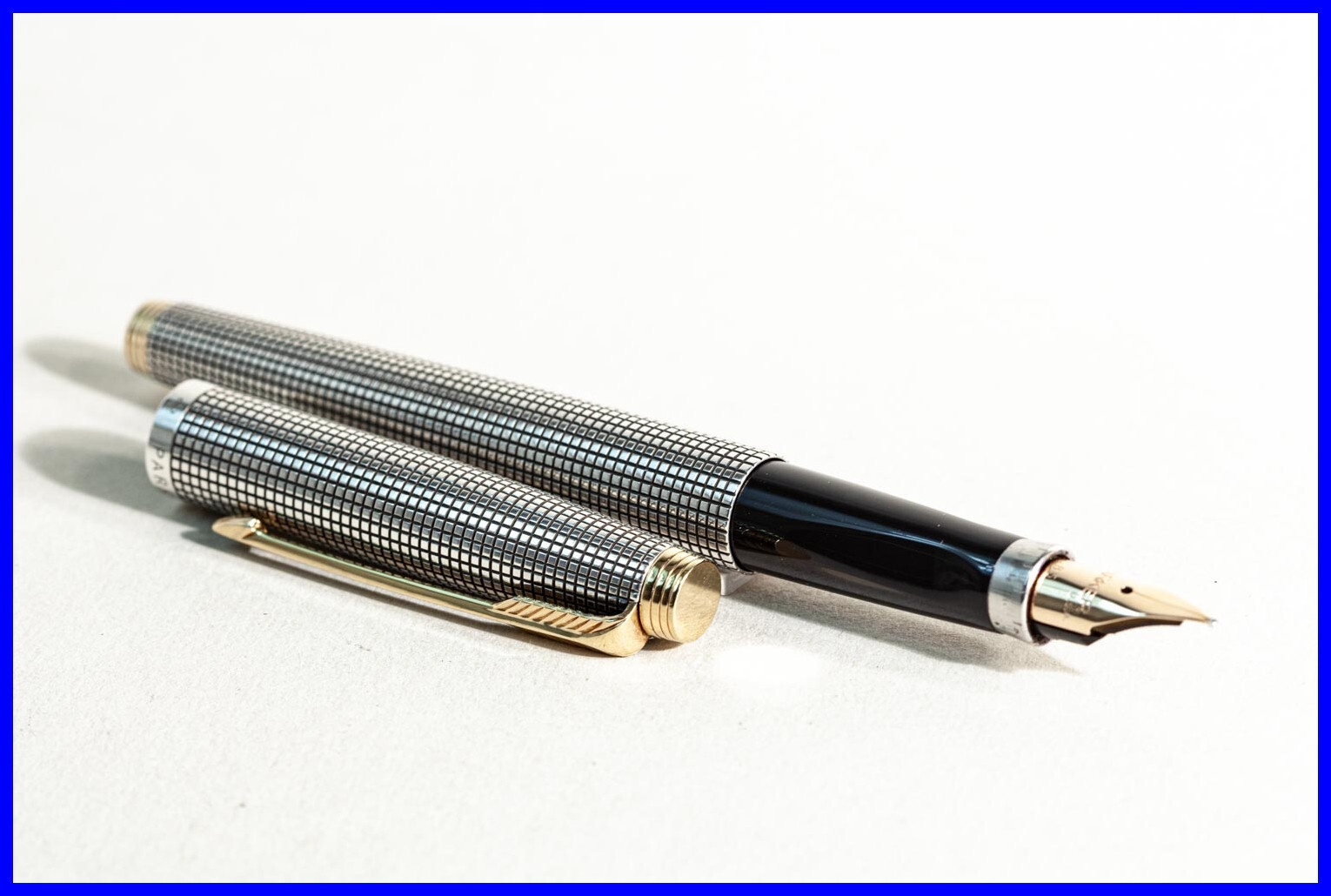 1960er Parker #75 Netzmuster Sterling Silber FÜLLER 66