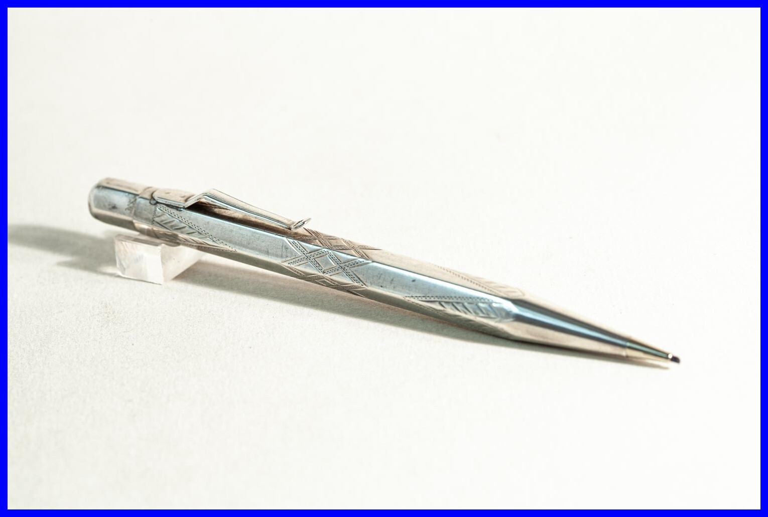 VINTAGE 835 silver twist oprerated pencil 1.18 mm leads VINTAGE 835 silver twist oprerated pencil 1.18 mm leads