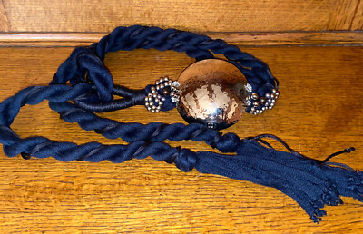Vintage ESCADA Grecian Goddess Wrap Belt With Silver Hardware And Tassels