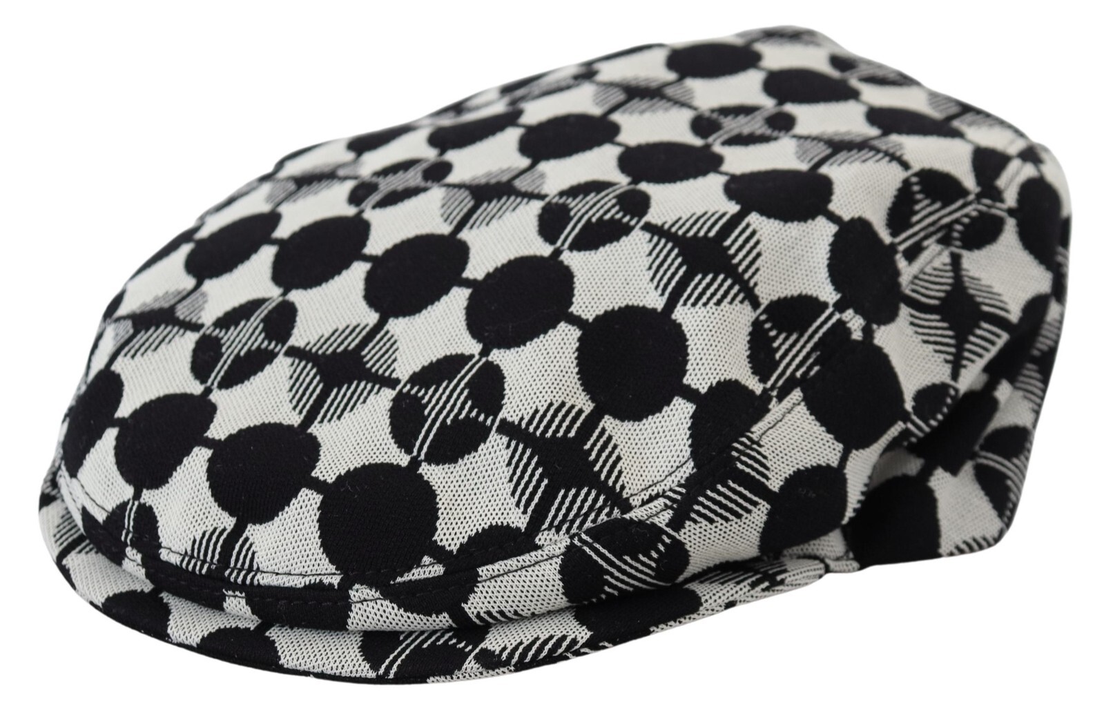 

DOLCE - GABBANA Шапка Белая Черная мужская кепка Newsboy с принтом Capello s. 57 / м 250 долларов США, Черный