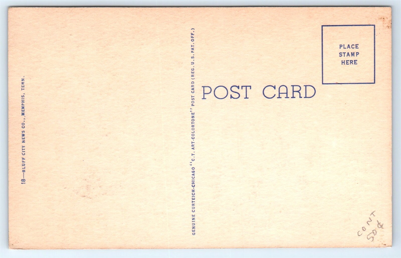 Postcard TN Memphis Business District Aerial View Linen Vtg G4