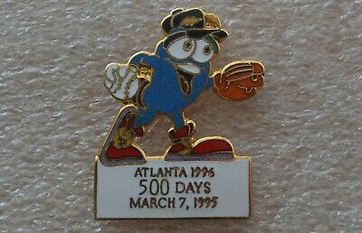 ATLANTA 1996 OLYMPIC GAMES ACOG 500 Days March 7, 1995 BASEBALL PIN ÉPINGLETTE