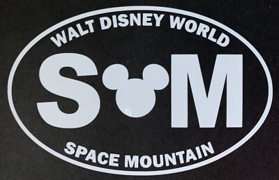 Walt Disney World Space Mountain Vinyl Decal