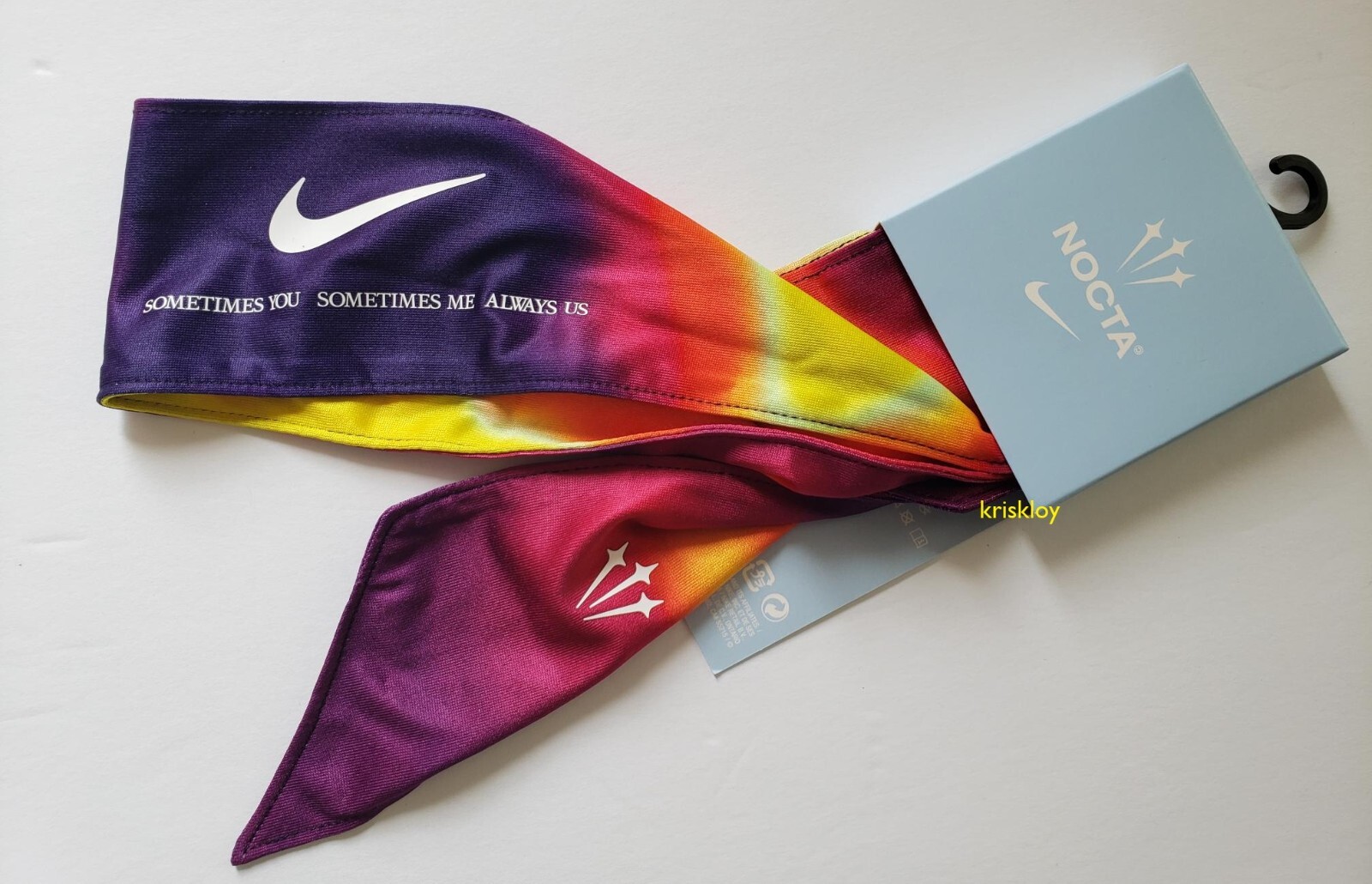 NEW - Nike Nocta x Drake - Multi-Color Tie Headband - RARE