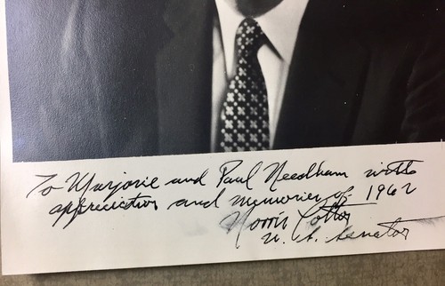 1960 Norris Cotton Signed Autograph Photo US Senator New Hampshire