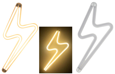 Lightning Bolt Neon LED Sign Pillowfort Light eBay
