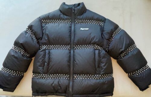 AUTHENTIC Supreme B.B. Simon Studded Puffer Jacket Black AUTHENTIC Supreme B.B. Simon Studded Puffer Jacket Black