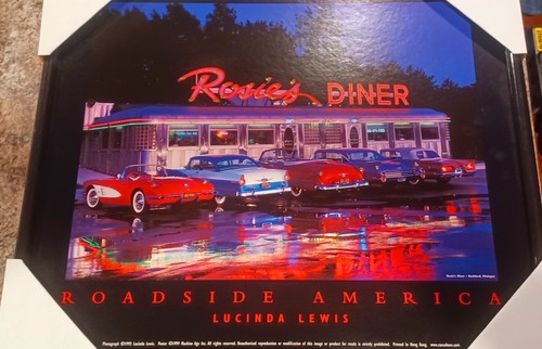 LED ライティング ポスターROAD SIDE of AMERICA Rosie's Diner Lucinda Lewis Roadside America LED Picture