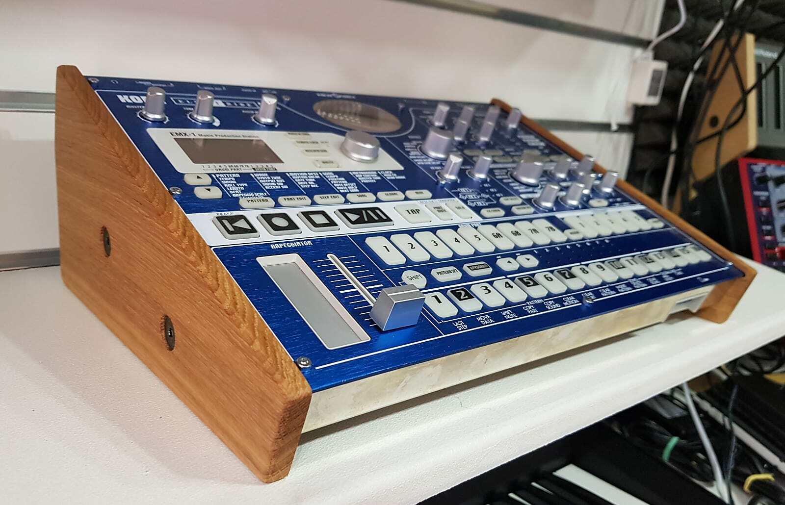 Korg Electribe ESX-1 EMX-1 Solid Oak Stand from Synths And Korg Electribe ESX-1 EMX-1 Solid Oak Stand from Synths And
