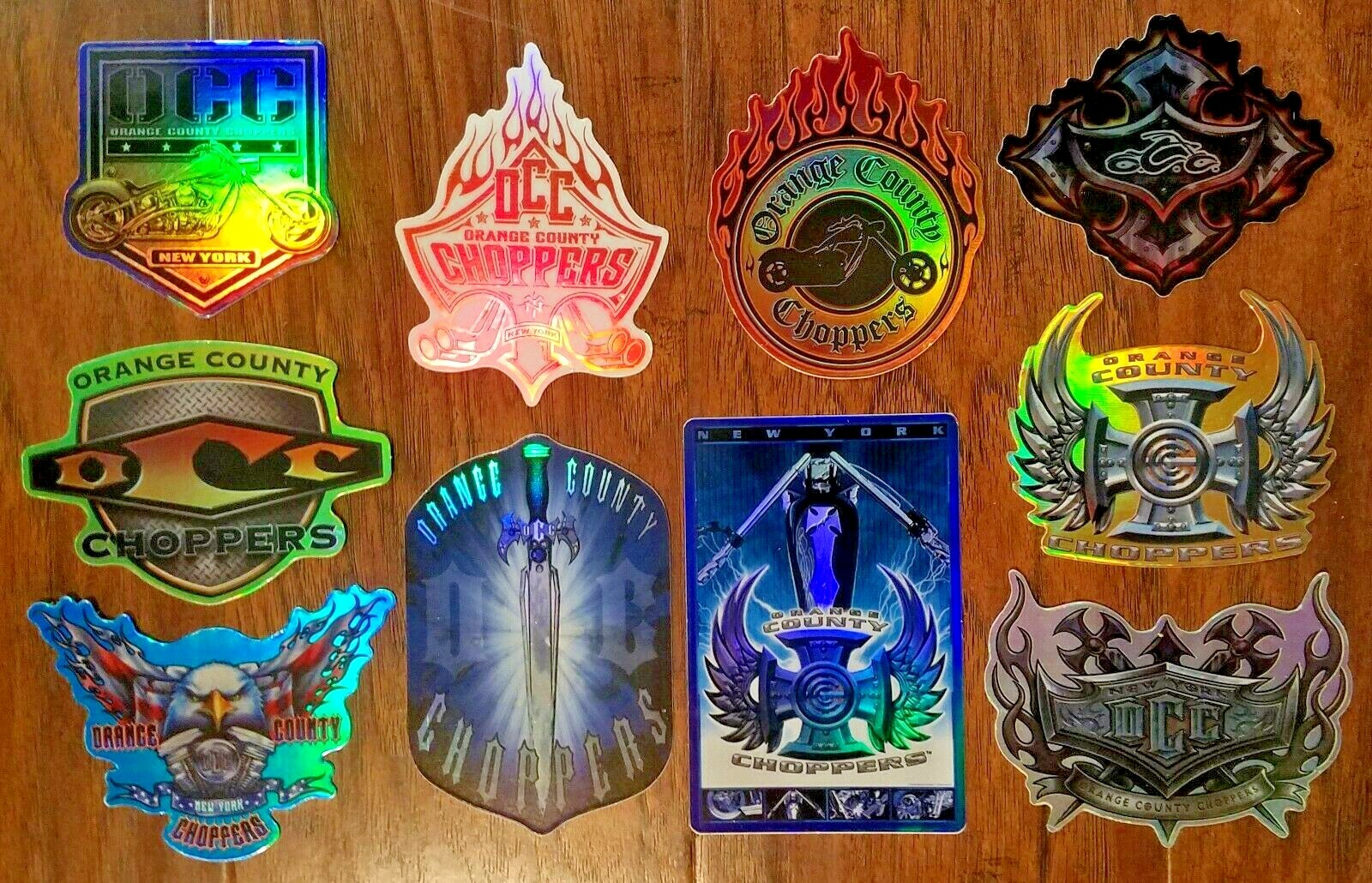 OCC Orange County Choppers Motorcycle Stickers Full Set of