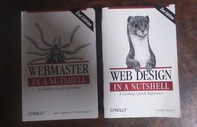 2 Good Books On Web Designing Web Design In A Nut Shell & Web Master In A Nut Sh