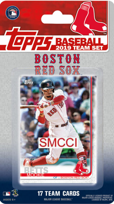 Boston Red Sox 2019 Topps Factory Sealed Team Set Pedroia Bogarts Devers Plus