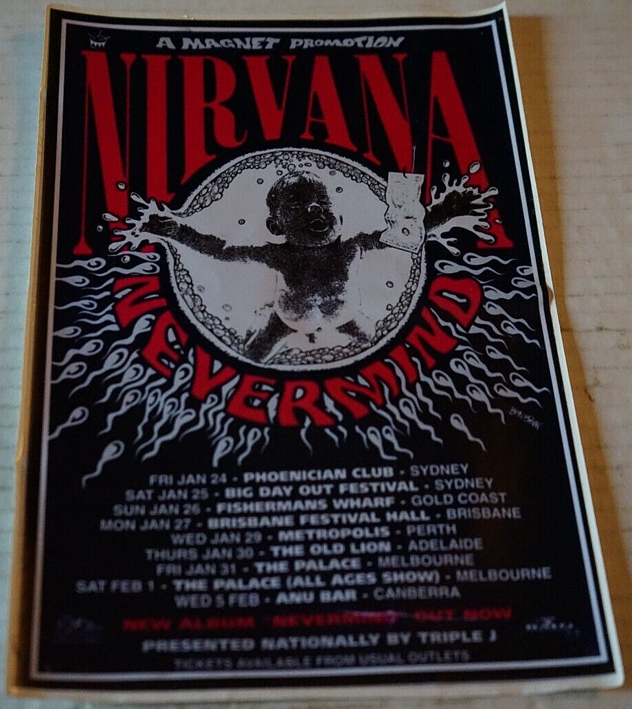 NIRVANA NEVERMIND ポスター(85×65) ヴィンテージ Nirvana 