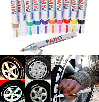 Universal Waterproof Permanent Paint Marker Pen Car Tire Tyre Rubber Oil Based