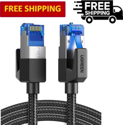 UGREEN Cat 8 Ethernet Cable Braided High Speed 40Gbps 2000Mhz, 1.5 Ft to 15 Ft