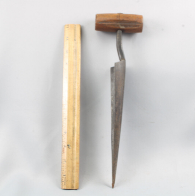 Antique Coopers Wood Barrel Bung Hole Reamer Auger Primitive Tool 13