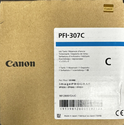 Canon PFI-307C (CYAN) Ink Cartridge