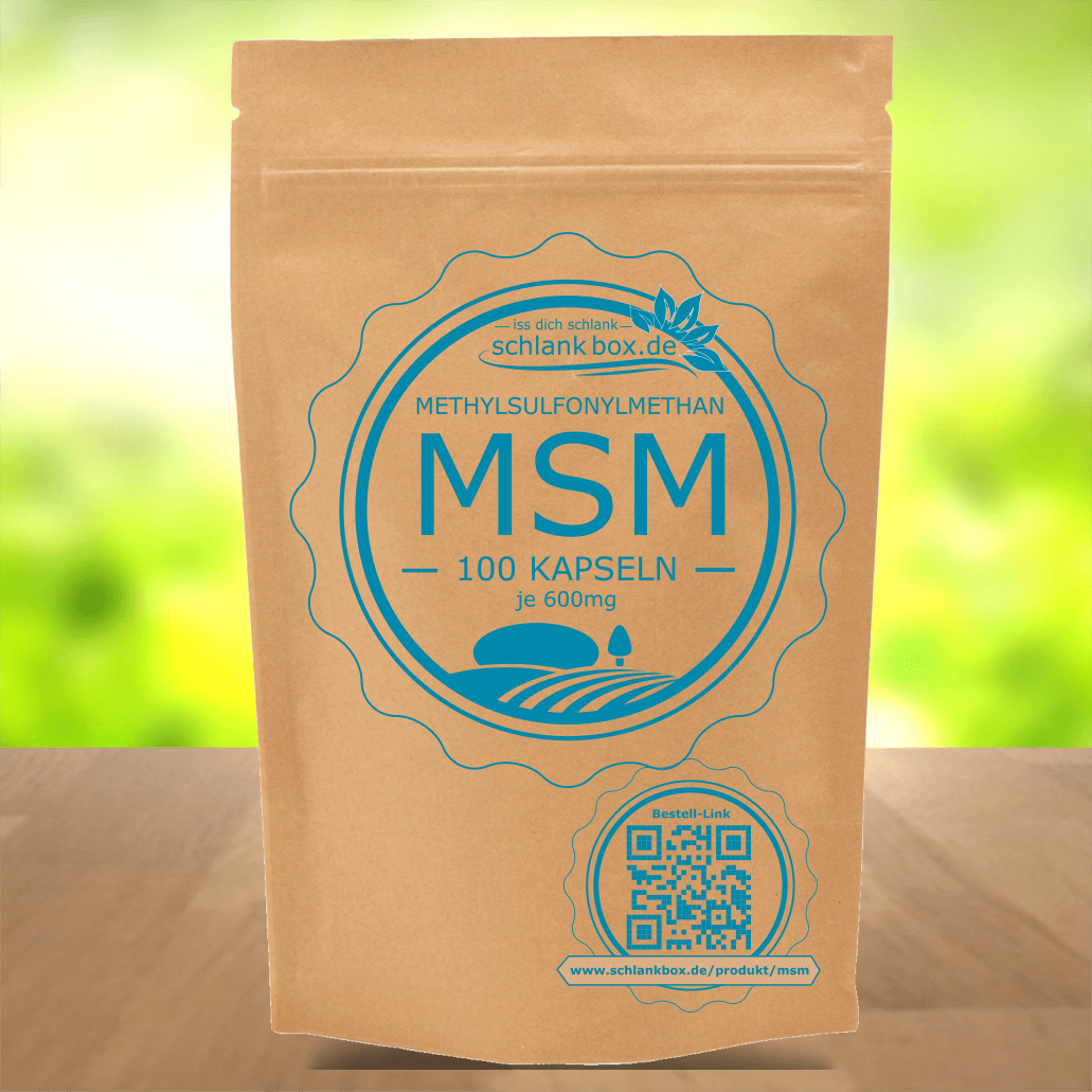 100 vegane Kapseln MSM Pulver 99,9% Reinheit Methylsulfonylmethan