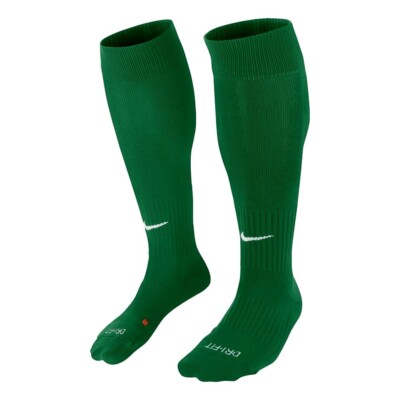 Nike Classic Cushioned Knee High Soccer Socks MEDIUM (6-8) Dark Green White X323