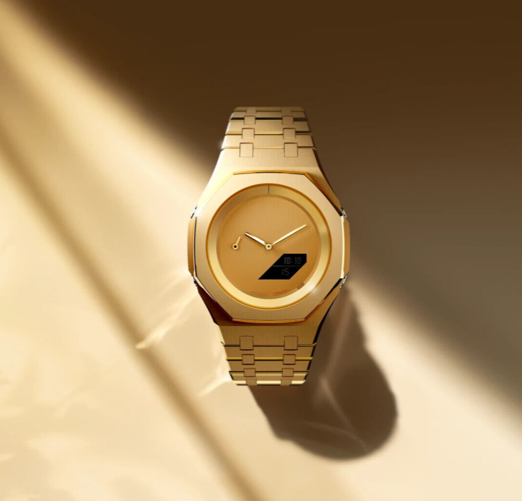 Pre-owned Casio Mlc Signature Gold Custom  G-shock Ga2100 Mod Watch Ak Gift For Man