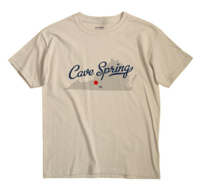 Cave Spring Virginia VA T-Shirt MAP