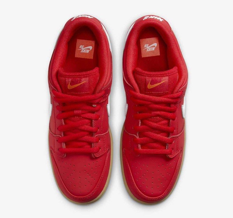 Nike SB Dunk Low Pro ISO Orange Label University Red Gum