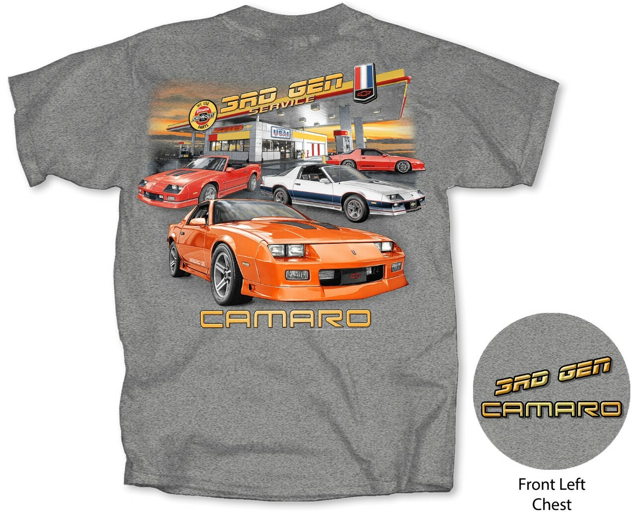 Joe Blow T's Chevy Camaro 3rd Gen Service Mens T-Shirt Z28