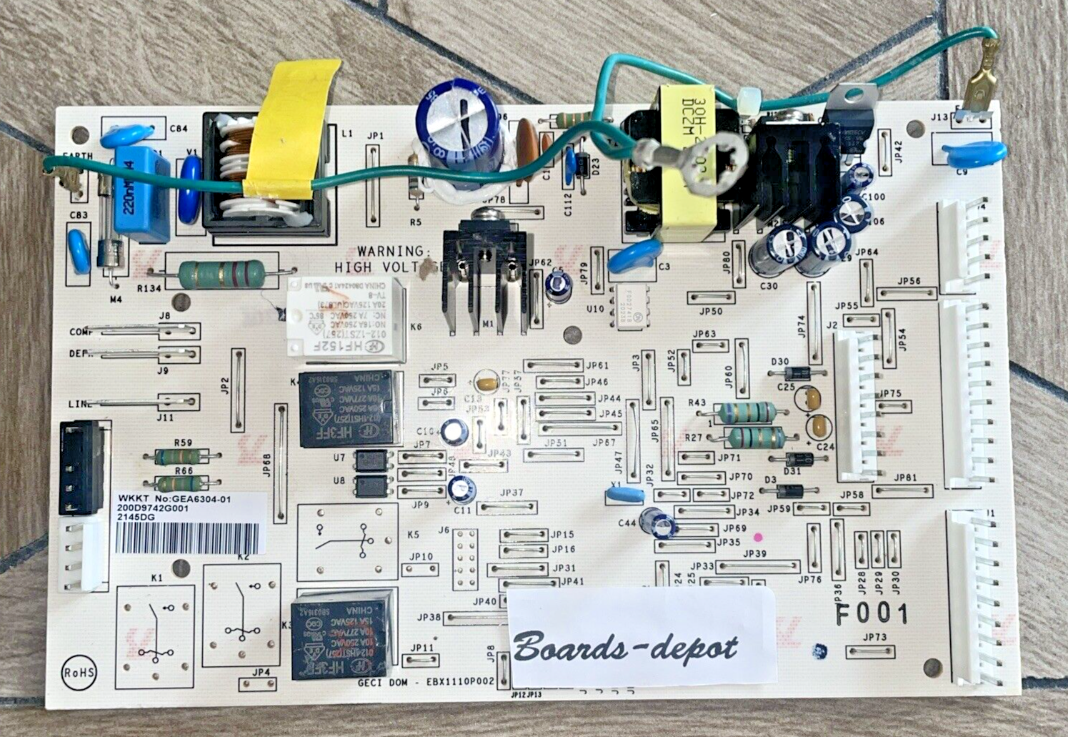 200D9742G001 WR55X10832 GE Refrigerator Control board