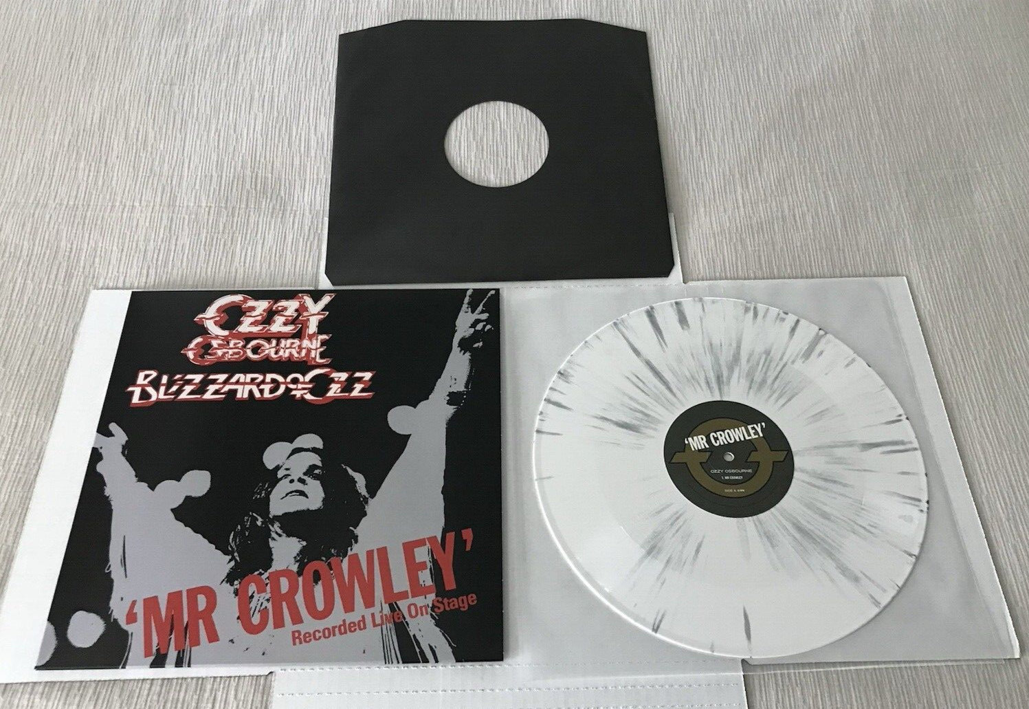 【ボブ・ディズリーのサイン入】Ozzy Osbourne/Mr.Crowley Ozzy Osbourne Live Mr. Crowley EP Vinyl Single 12inch NEAR