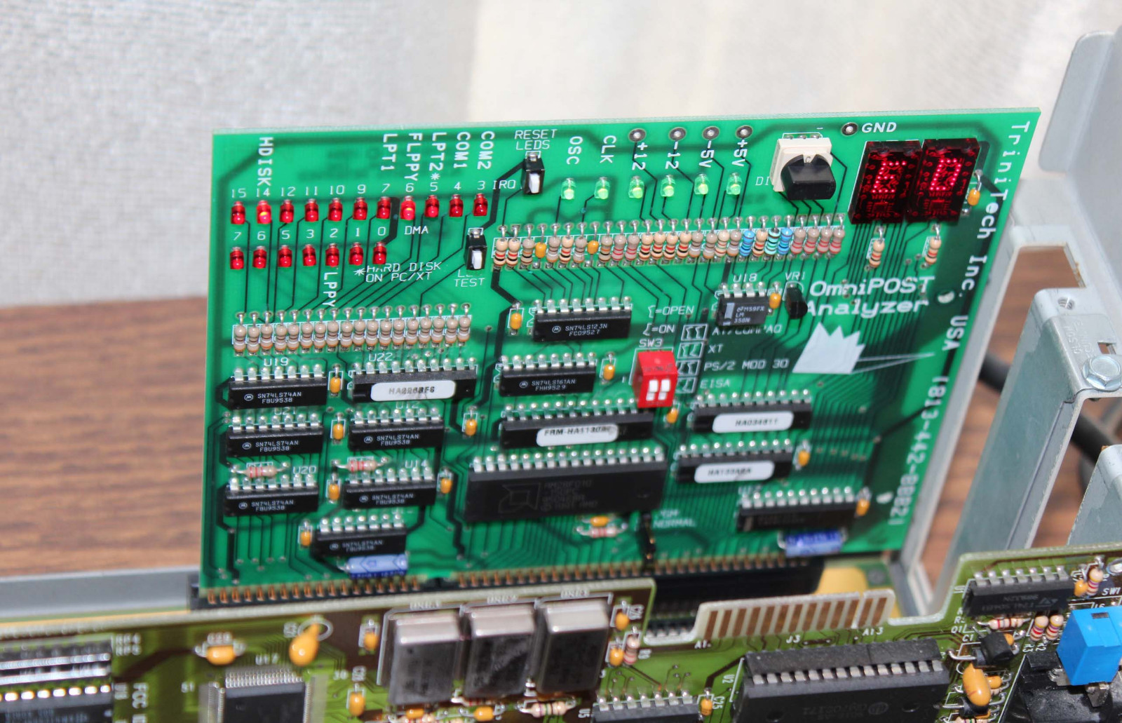 Vintage TriniTech OmniPOST Analyzer ISA POST Diagnostic Card with Test Software