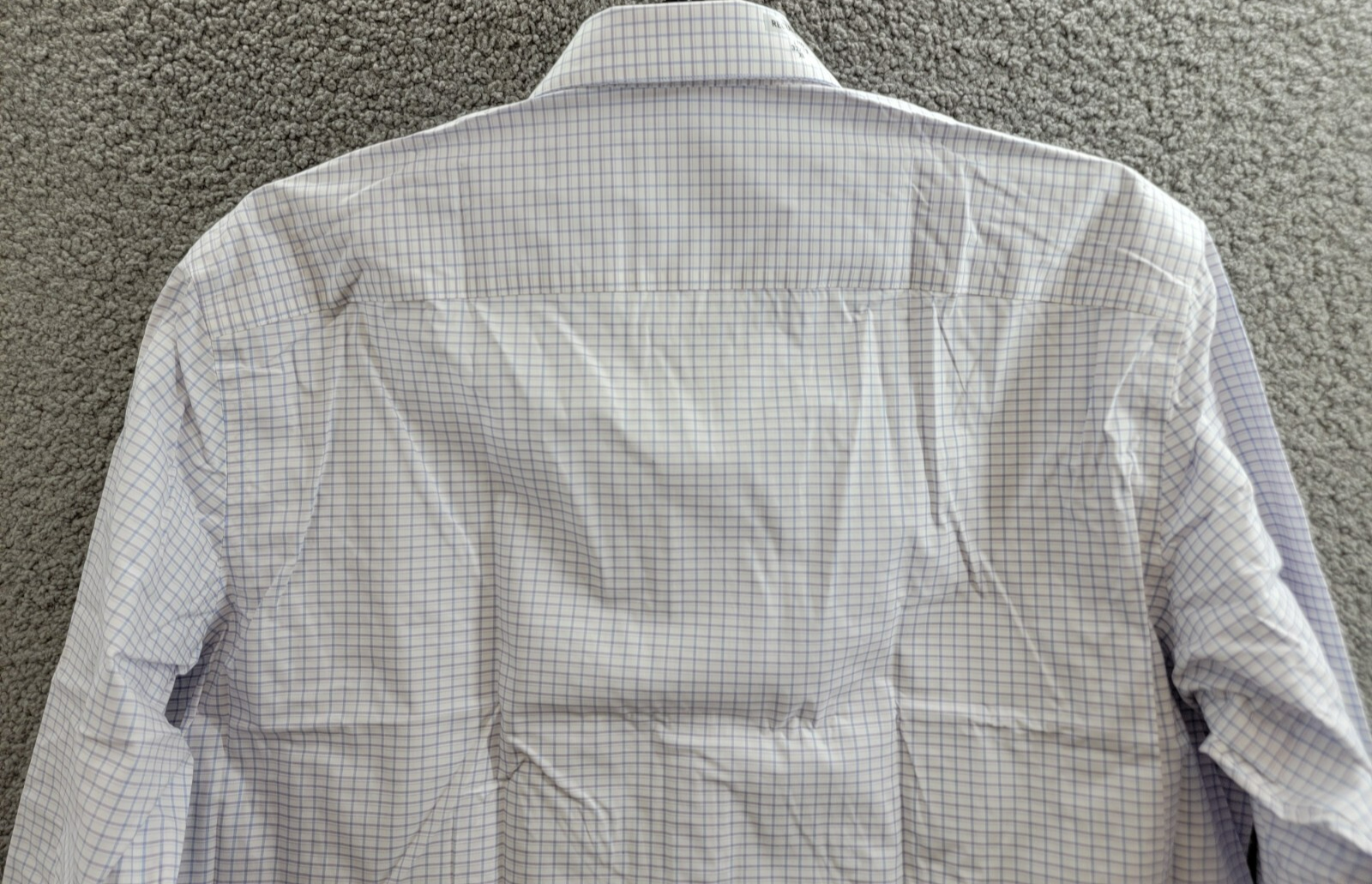 Calvin Klein Steel + Regular Fit Stretch Dress Shirt Men's 17.5 32-33 Blue Multi - Picture 14 of 17