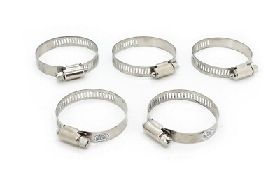5pcs 35mm-51mm Stainless Steel Clamps For Carburetor Air Boot Intake Hose  
