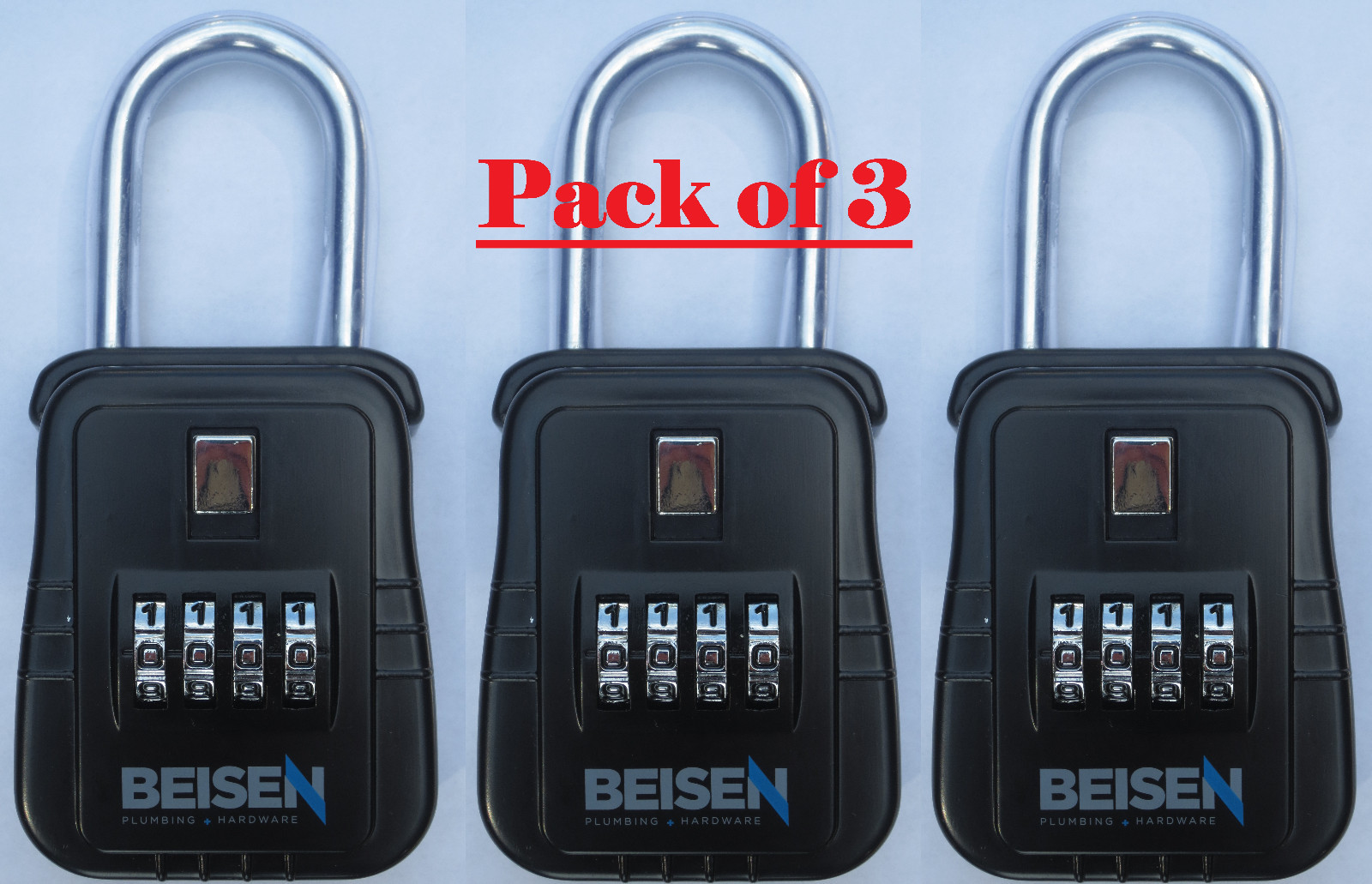 תיבות נעילה PACK OF 3 Lockbox key lock box for realtor real estate 4 digit