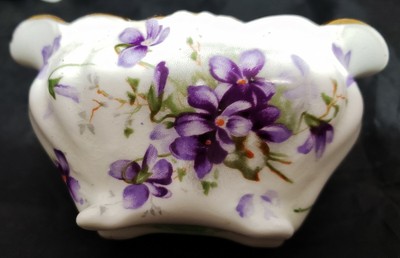 Hammersley Cream & Sugar Bowl, Violets,