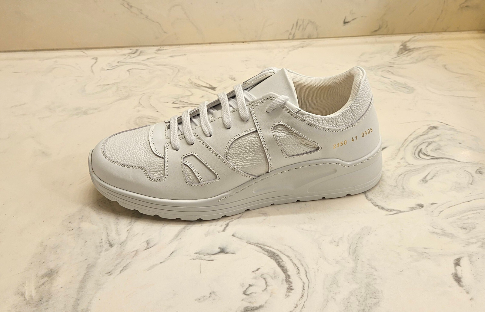 New! Common Projects 'Track Technical' Sneaker White Mens 8