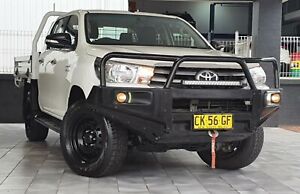 2016 Toyota Hilux GUN126R SR (4x4) White 6 Speed Automatic Dual Cab Chassis Bega Bega Valley Preview