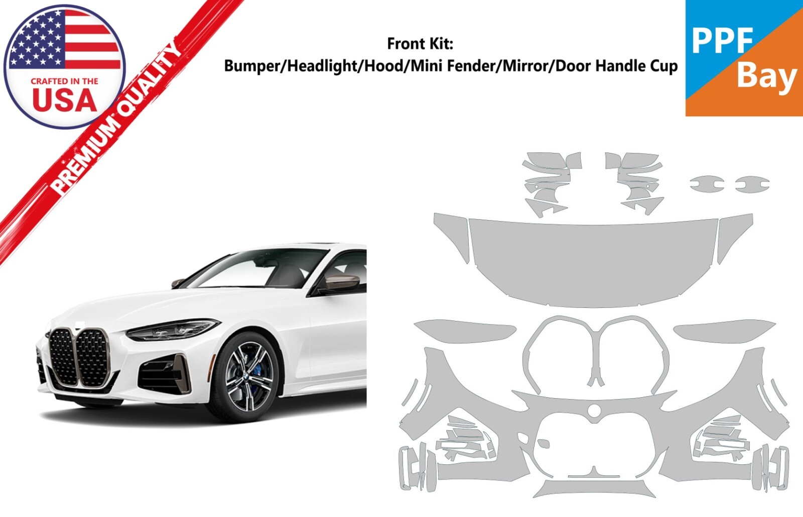 Partial Hood Fender & Mirror Kit | BMW 8 SERIES CONVERTIBLE M-SPORT 2020 Partial Hood Fender & Mirror Kit | BMW 8 SERIES CONVERTIBLE M-SPORT 2020