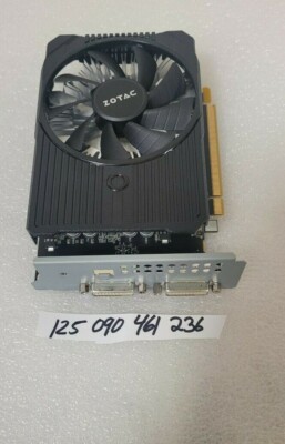 ZOTAC GeForce GTX 1050 2GB DDR5 D- *2 USA SELLER TESTED