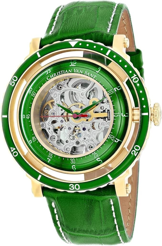Pre-owned Christian Van Sant Men's Dome Silver Dial Watch - Cv0751