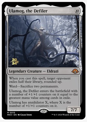 Ulamog, the Defiler　コンセプトアート　Foil　英語版 FOIL Ulamog, the Defiler PRERELEASE MTG Modern Horizons 3