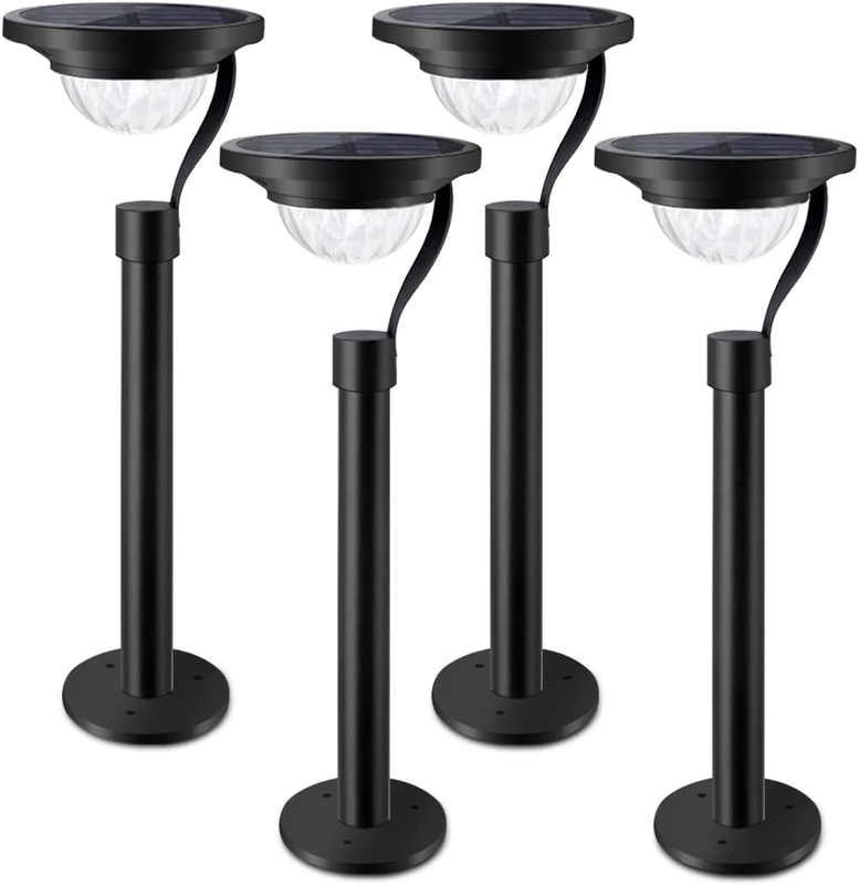 4 Pack Waterproof Solar Pathway Lights 12 Hrs For